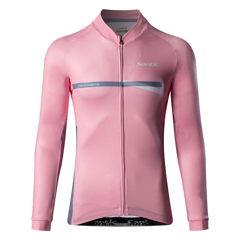 Santic Avalo Pink Men Cycling Jersey Long Sleeve