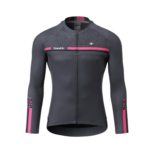 Santic Men's Cycling Jersey Long Sleeve UV Sun Protection UPF 50+  Reflective Full Zipper Biking Jersey Shirts with Pockets: Buy Online at  Best Price in UAE 