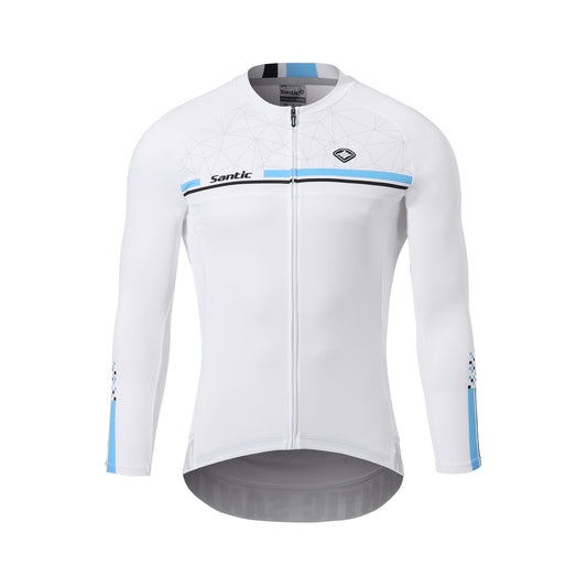 Santic Karen White Men Cycling Jersey Long Sleeve