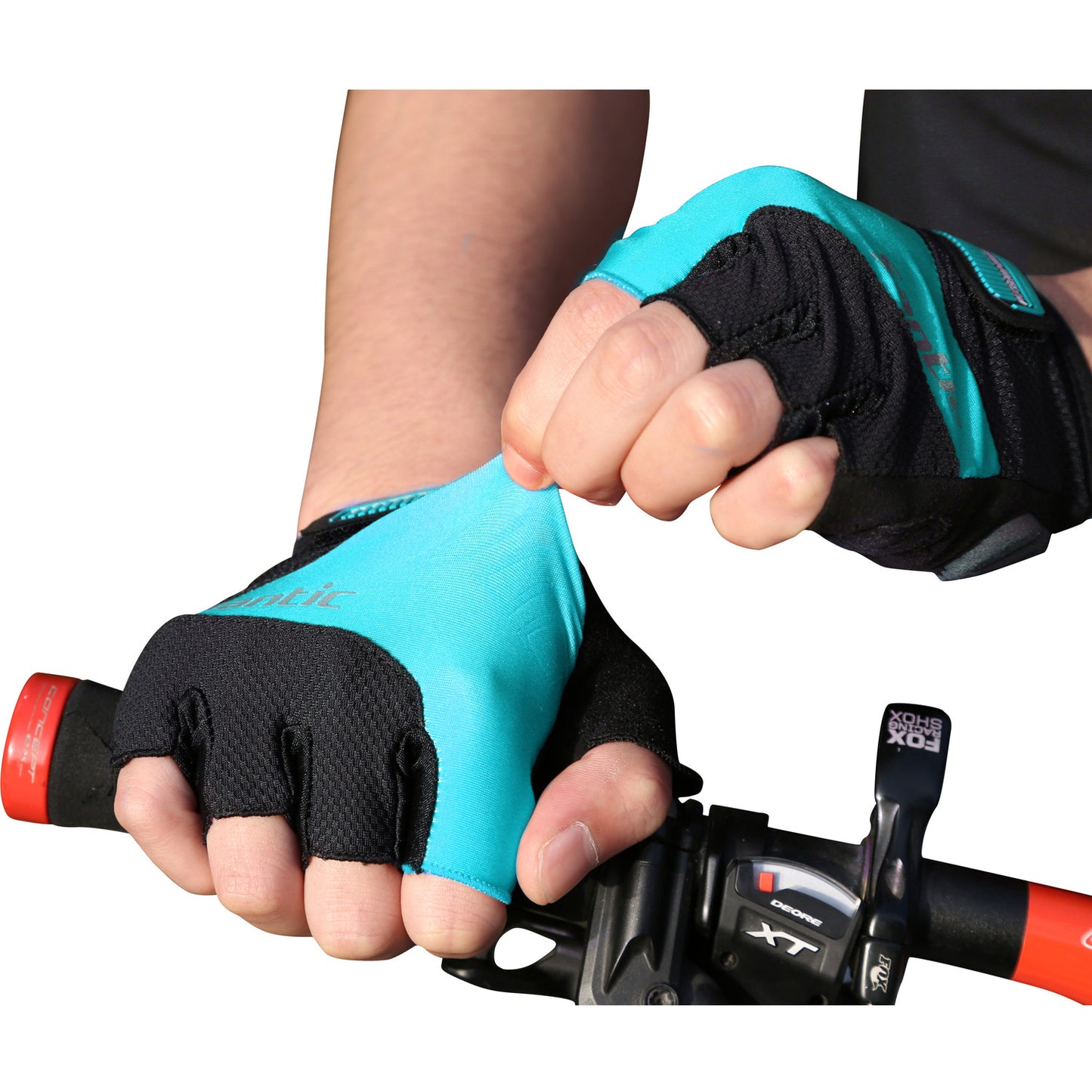 Santic Java Men Cycling Gloves Half Finger – Blue