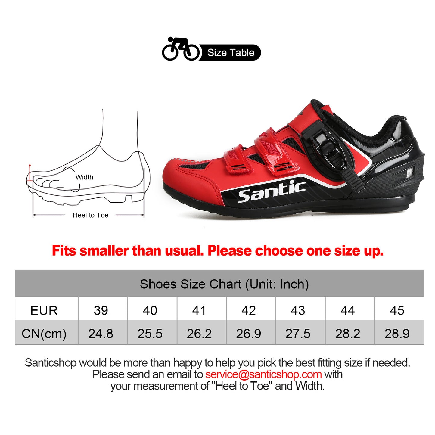Santic Caribbean Red Men Road MTB Cycling Shoes Bike Cleats not Compatible