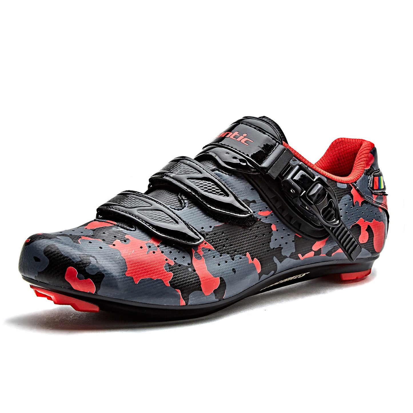 Santic Davee Red Men Road Cycling Shoes